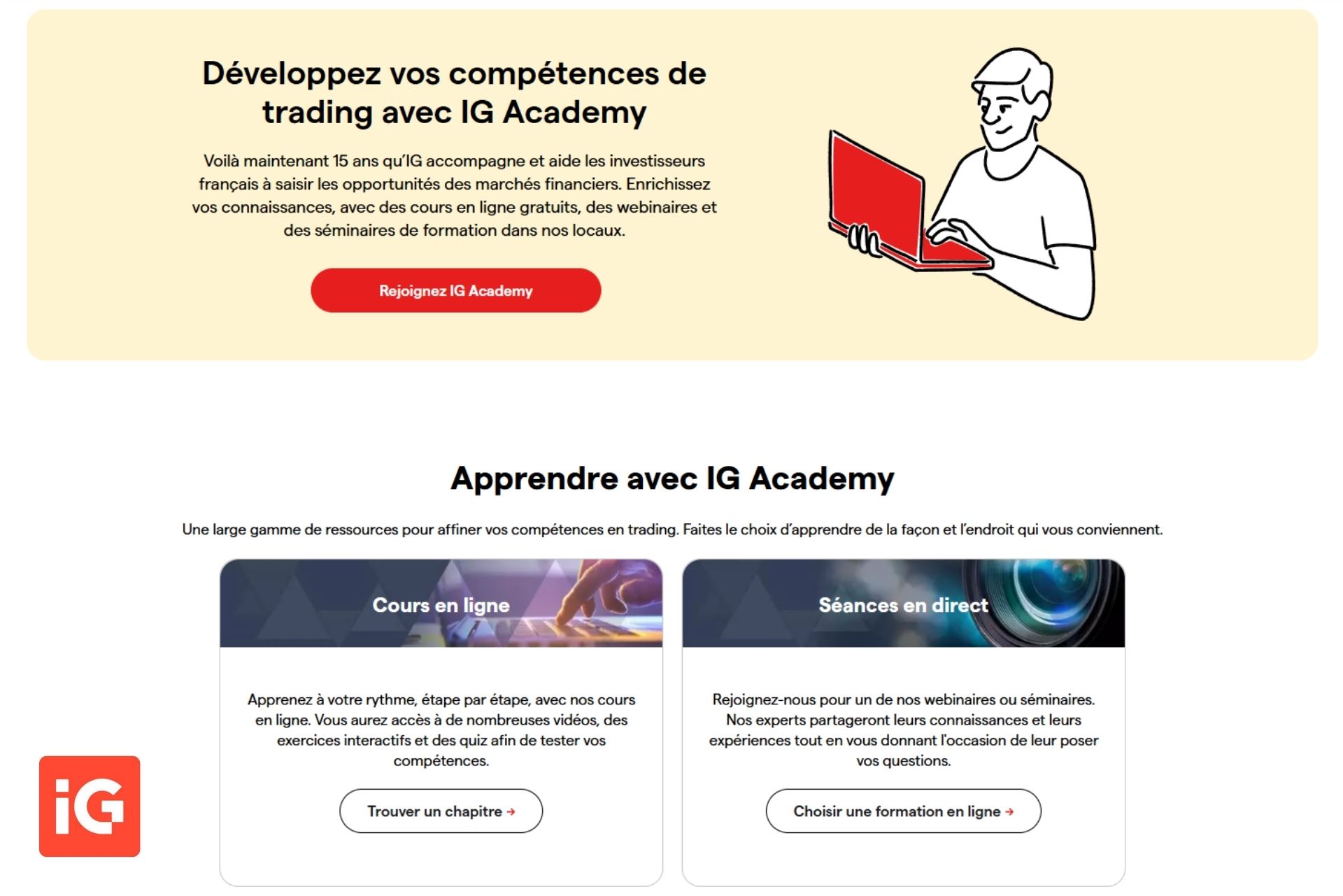 IG Academy - Formation et ressources pédagogiques trading